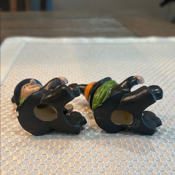 Rare Halloween Ceramic Witch Candleholders - Picture 5 of 15